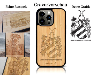 INDIVIDUELL iPhone 13 Pro Max Bambus-Kunststoff